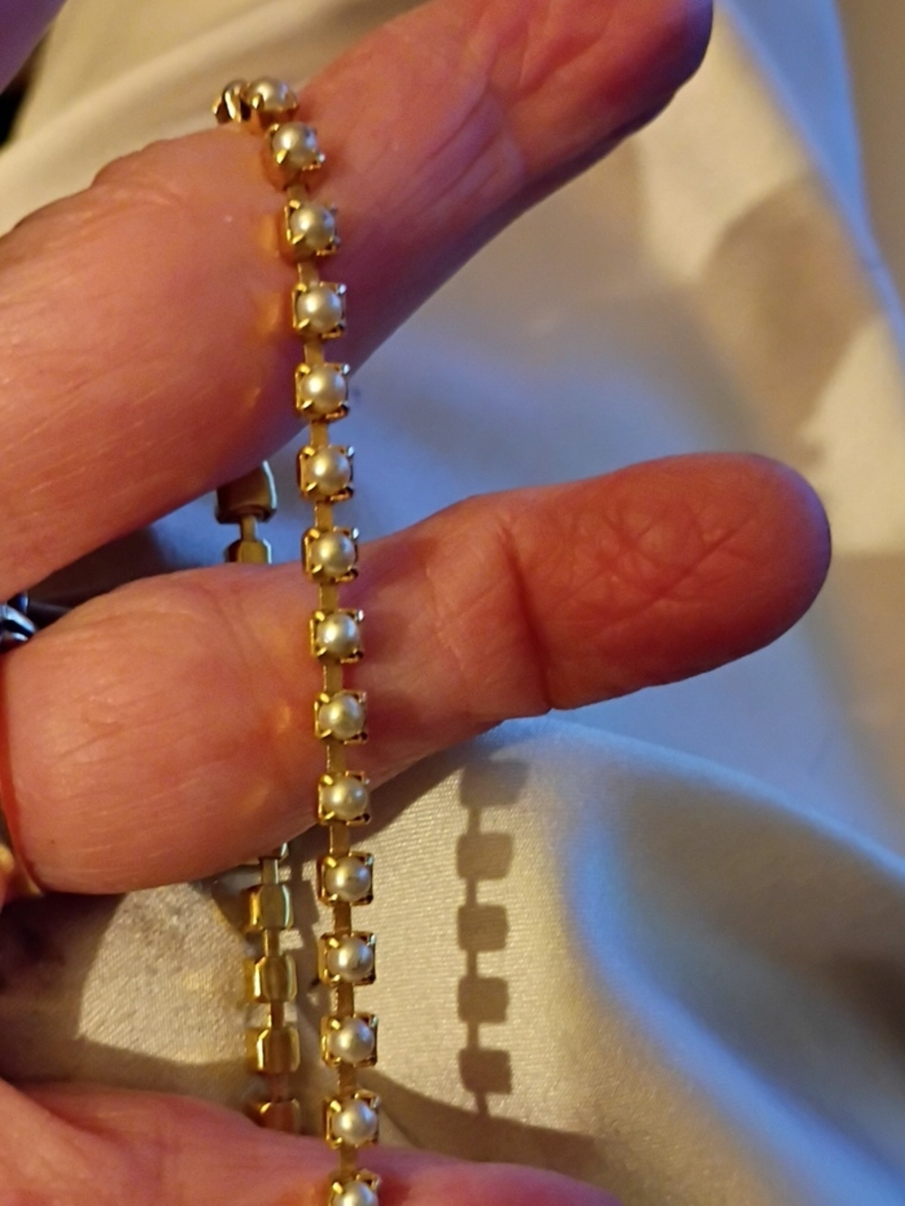Gold-Tone Crystal Tennis Bracelet - Classic Women's Jewelry